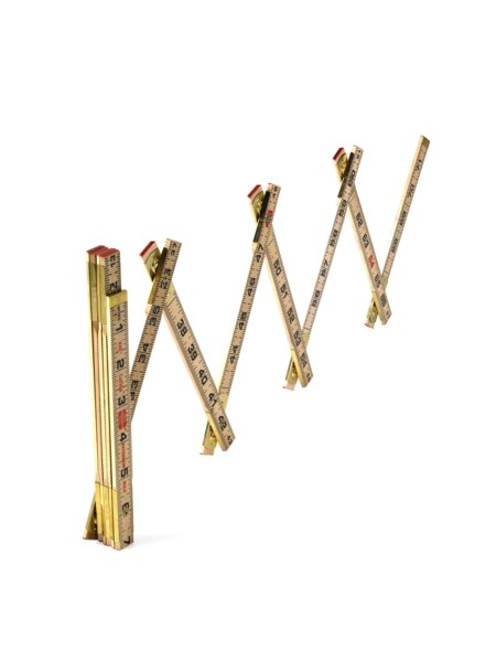 Studio shot of folding ruler. Photo : David Arky