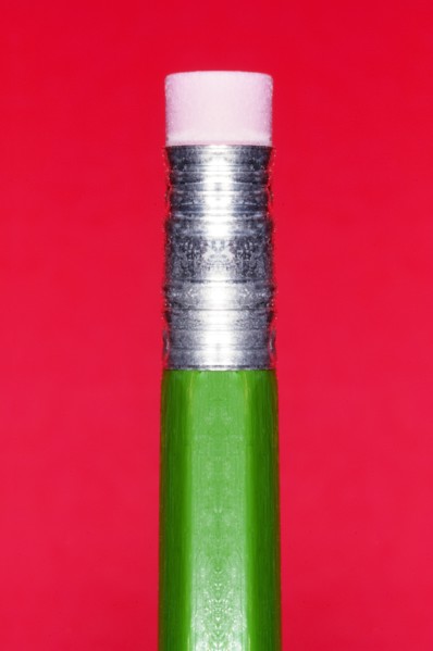 Close-up of pencil with eraser. Photo : Antonio M. Rosario