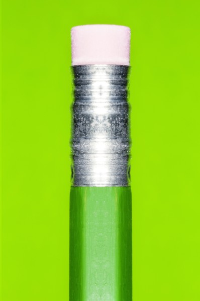 Close-up of pencil with eraser. Photo : Antonio M. Rosario