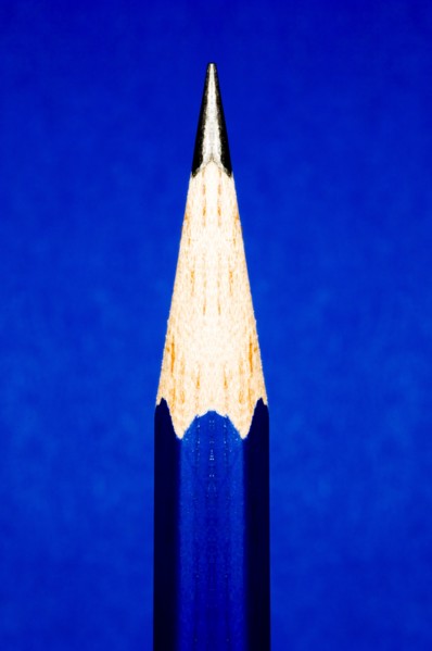 Close-up of pencil. Photo : Antonio M. Rosario