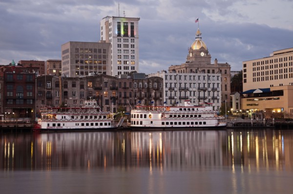 USA, Georgia, Savannah, Downtown skyline. Photo : Henryk Sadura