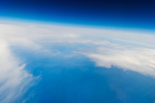 High altitude photo of Earth.