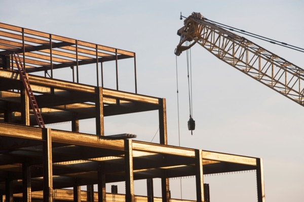 USA, New York State, New York City, Construction site. Photo : fotog