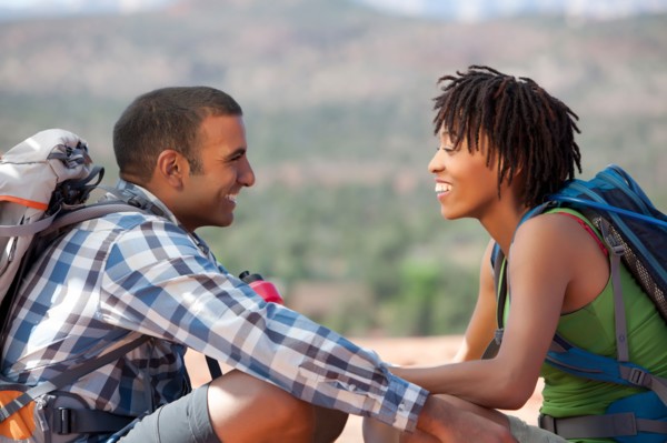 Man and woman in nature