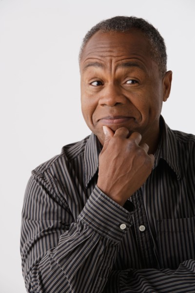 Portrait of mature man, studio shot. Photo : Rob Lewine