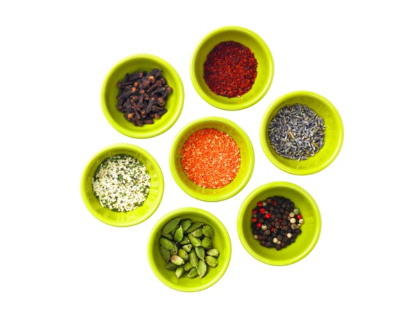 Studio shot of mixed Eastern spices. Photo: David Arky