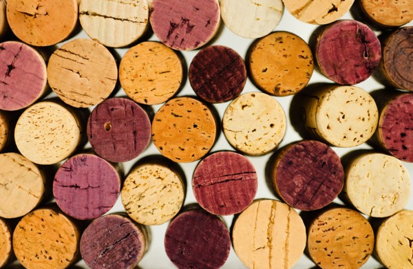 Wine cork tops.