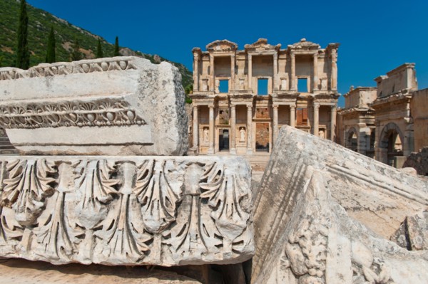Turkey, Ephesus, Library of Celsus.