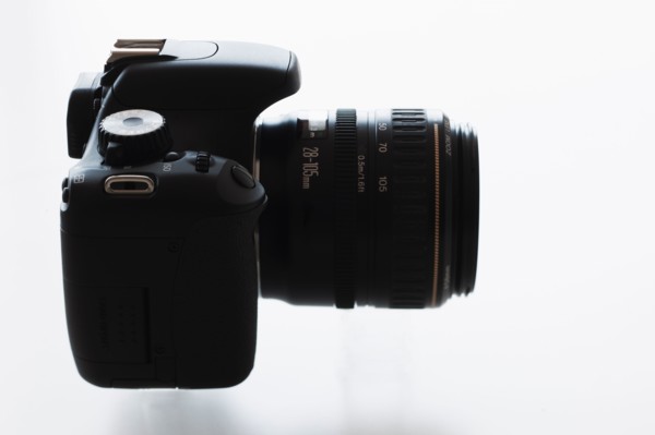 Digital SLR camera buttons.