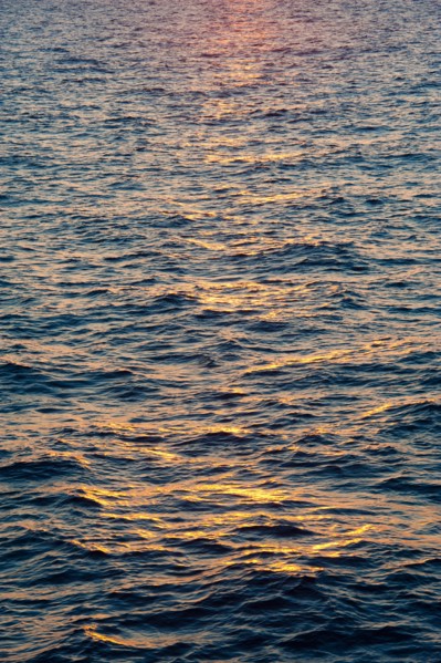 Aegean Sea at sunset.