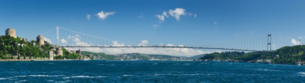 Turkey, Fatih Sultan Mehmet Bridge.