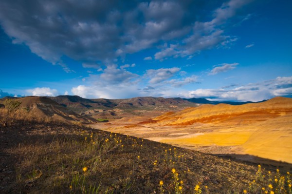 USA, Oregon, Mitchell, Painted Hills at day. Photo: Gary J Weathers