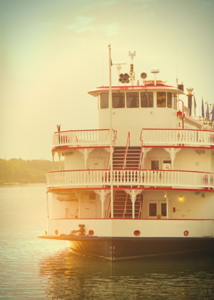 USA, Georgia, Savannah, Passenger ship .