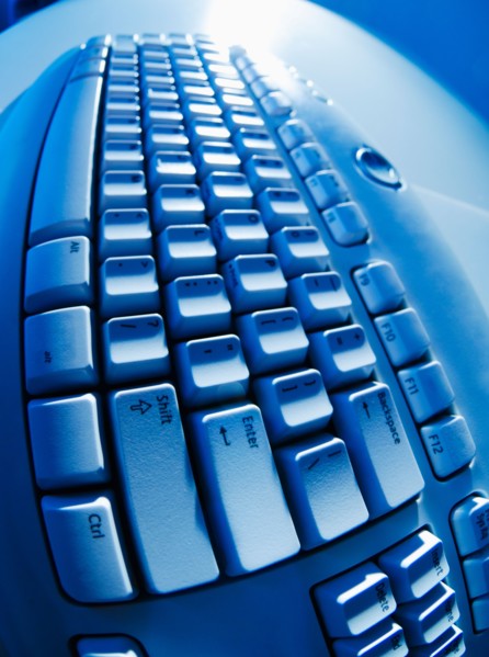 Studio shot of computer keyboard.
