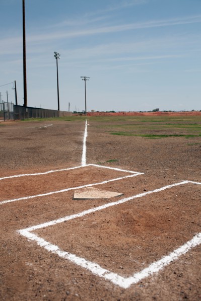 Baseball home plate. Photo: Winslow Productions