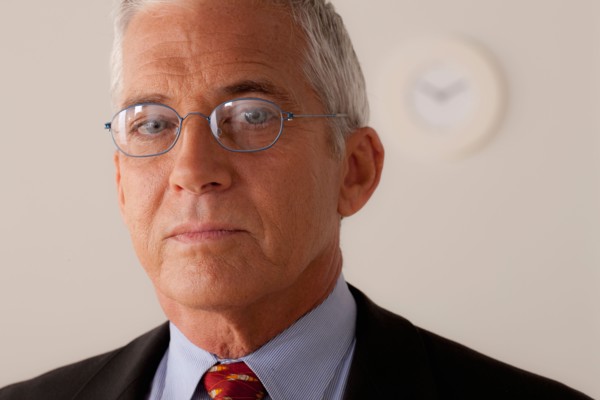 Studio portrait of senior businessman. Photo: Rob Lewine