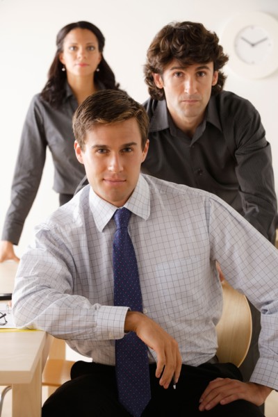 Portrait of business people in office. Photo : Rob Lewine