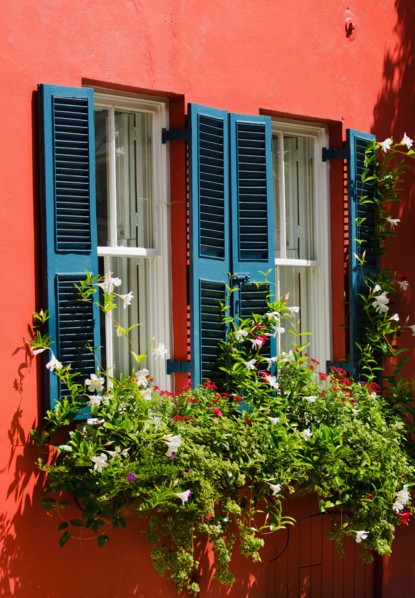 USA, South Carolina, Charleston, Close up of house in old town.