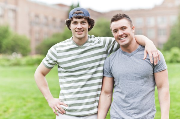 Portrait of two men on campus. Photo : Take A Pix Media