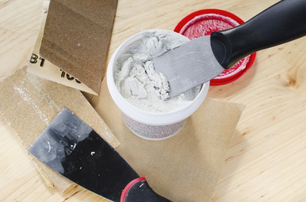 Spackle and plaster, studio shot.