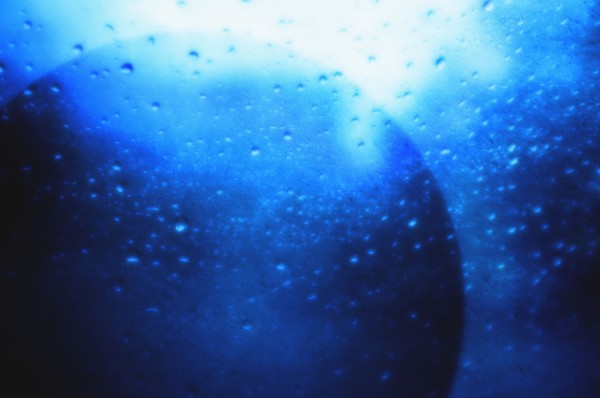 Wet glass.
