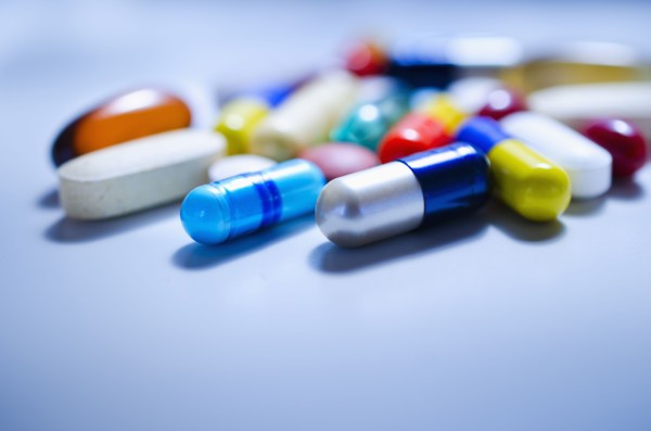 Studio shot of various pills and capsules.