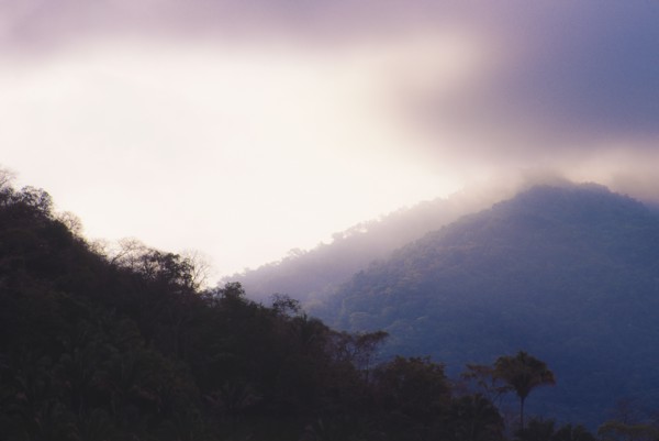 Mexico, Jalisco, Puerto Vallarta, Mountains in fog. Photo: DKAR Images