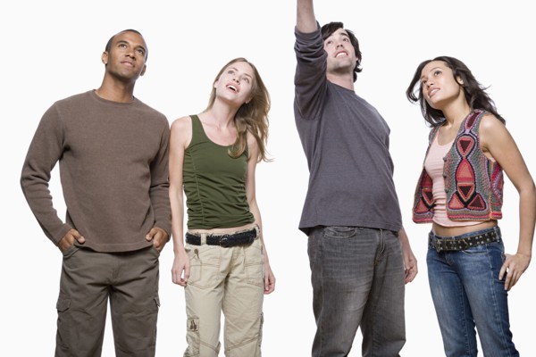 Studio portrait of group of young people. Photo : Rob Lewine