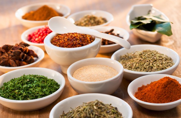 Variety of spices.