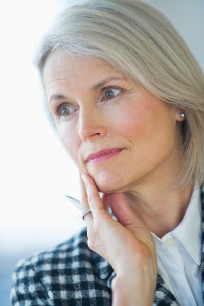 Portrait of senior businesswoman .