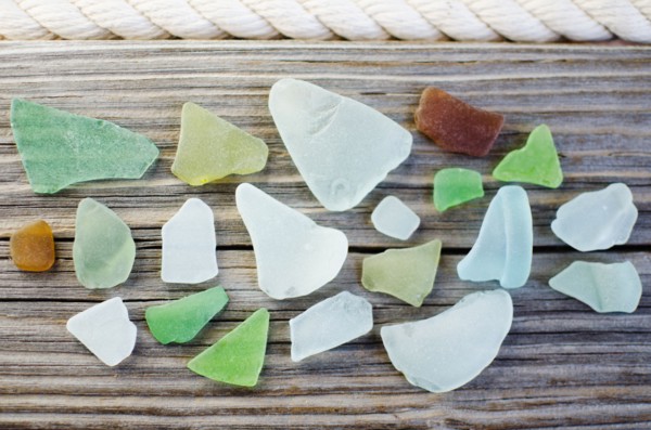Collection of sea glass. Photo : Jamie Grill