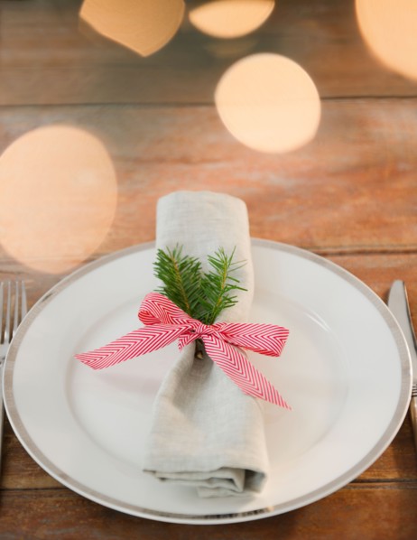 Christmas place setting. Photo : Jamie Grill