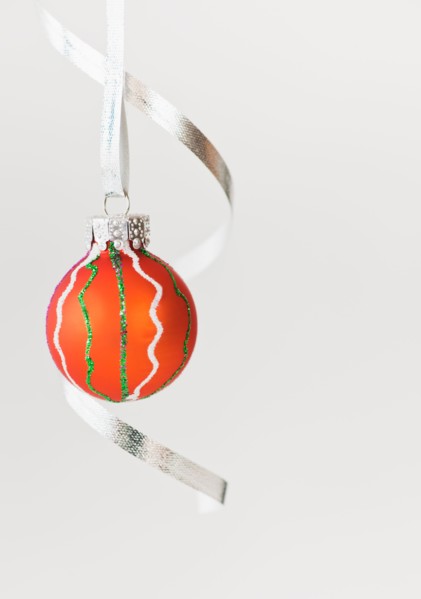 Studio shot of Christmas ornament. Photo : Daniel Grill