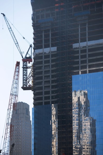 Usa, New York State, New York City, view of skyscraper construction. Photo : fotog