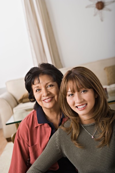 Portrait of grandmother and granddaughter. Photo : Rob Lewine