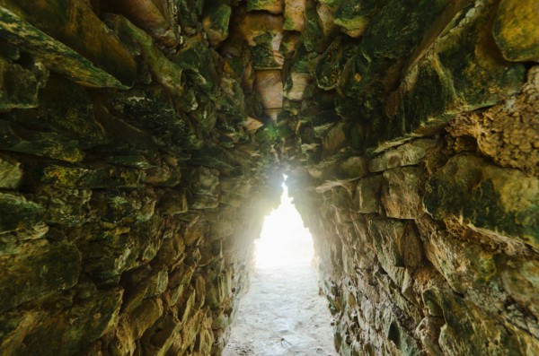 Mexico, Yucatan, Tulum. Ancient Mayan ruins.