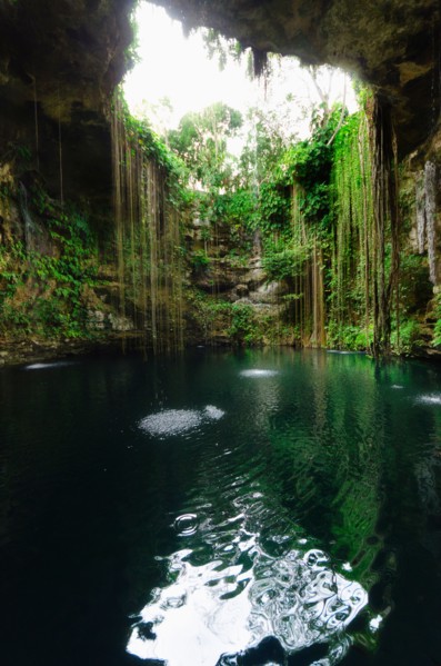 Mexico, Yucatan. Scenic lake.