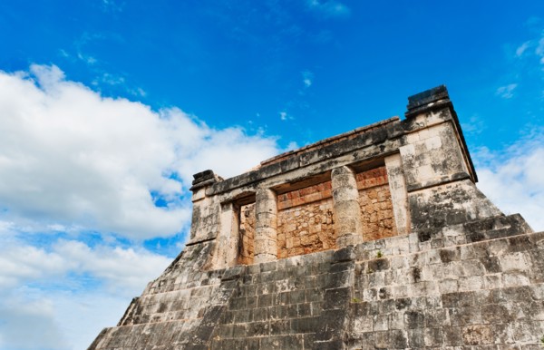 Mexico, Yucatan, Chichen Itza. Mayan pyramid.