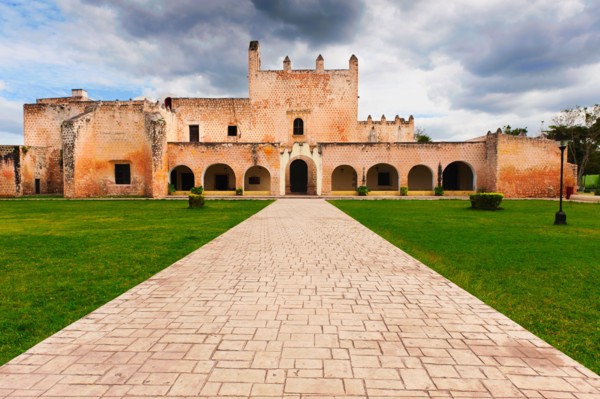 Mexico, Yucatan, Valladolid. Valladolid, Historical building.