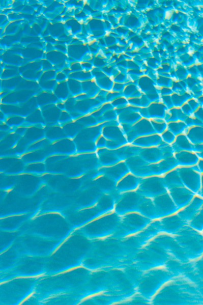 Blue water.
