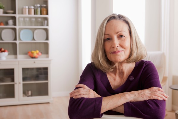 Portrait of smiling senior woman. Photo : Rob Lewine