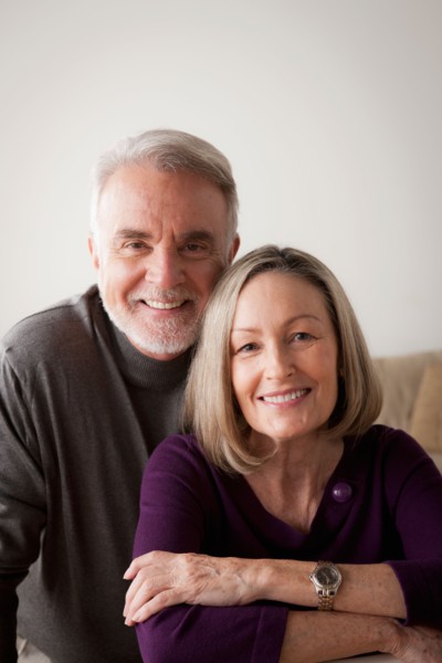 Portrait of smiling senior couple. Photo : Rob Lewine