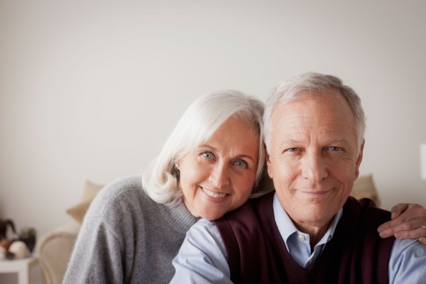 Portrait of smiling senior couple. Photo : Rob Lewine