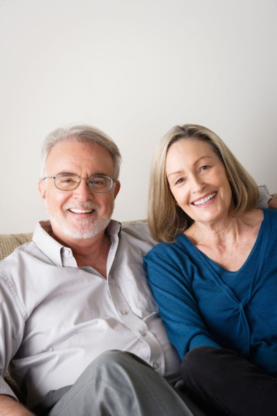 Portrait of smiling senior couple. Photo : Rob Lewine