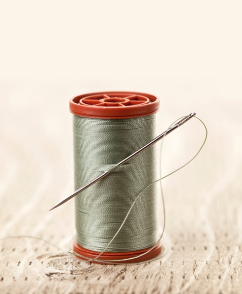Spool of thread and needle. Photo : Elena Elisseeva