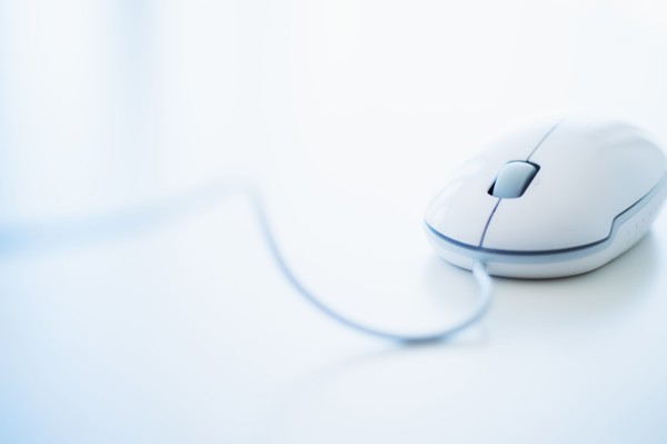 Studio shot of computer mouse.