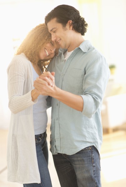 Couple dancing.