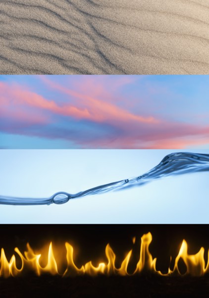 Montage of classical elements.