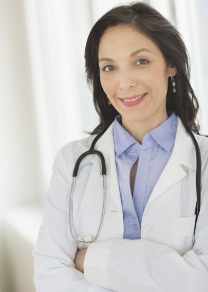 Portrait of female doctor.