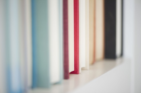 Books on shelf. 
Photo: Jamie Grill